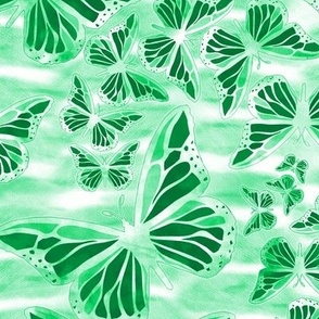 Flutter By Butterflies Emerald Green