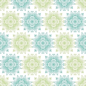 Shades of Green Mandala