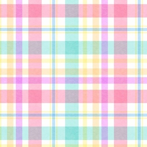 Pink Checkered Fabric, Wallpaper and Home Decor | Spoonflower