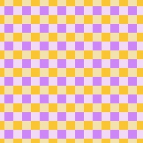 checks in violet purple and yellow by rysunki_malunki