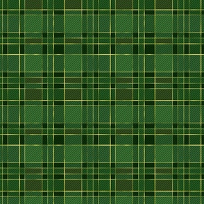 green and gold plaid 