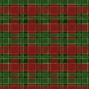 red green and gold plaid 