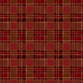 red and gold plaid