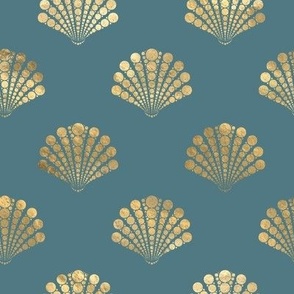 seashells teal