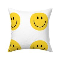 happy face smiley guy yellow 6 inch - 9 inch block no outline