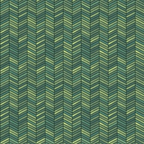 Chevron Watercolor Pine and Honeydew Small 