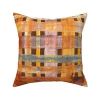 Rustic Farmhouse Check in Earthy Browns - large
