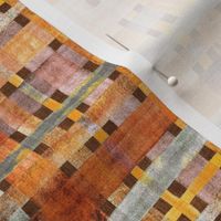 Rustic Farmhouse Check in Earthy Browns - small