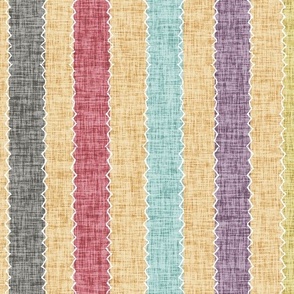 5. Stripes Stitched with Zigzag Stitching
