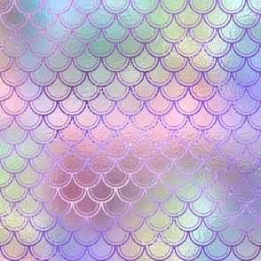 sparkling mermaid yellow pink and purple