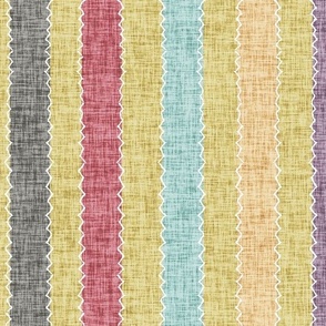 6. Stripes Stitched with Zigzag Stitching