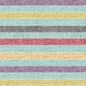 3. Stripes Stitched with Zigzag Stitching