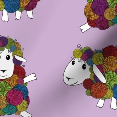 Whimsical Sheep Yarn Balls
