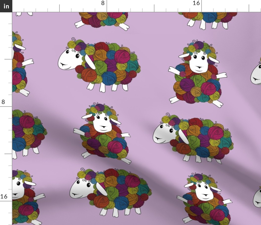 Whimsical Sheep Yarn Balls