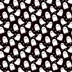 Cute Ghost Fabric, Wallpaper and Home Decor | Spoonflower