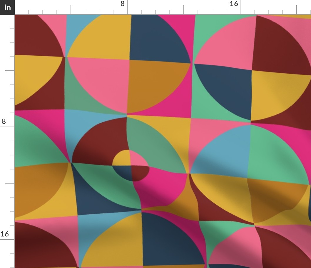 Happy Colourful Geometric Checks
