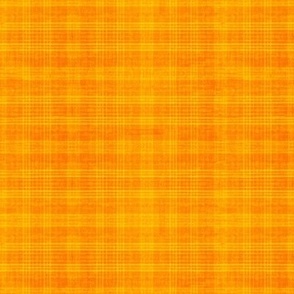 Orange slub plaid handdrawn small