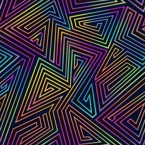 Neon 80s Maze