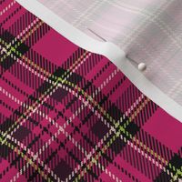 ★ HOT PINK TARTAN M ★ Royal Stewart inspired / Medium Scale (3") / Collection : Plaid ’s not dead – Classic Punk Prints