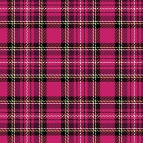 ★ HOT PINK TARTAN M ★ Royal Stewart inspired / Medium Scale (3") / Collection : Plaid ’s not dead – Classic Punk Prints