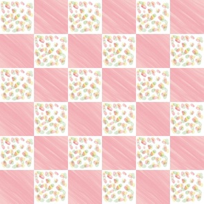 Rainbow_blobs-pink checkerboard