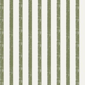 Dark Green Vertical Beach Stripes - Medium