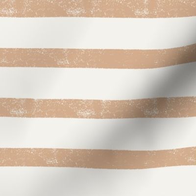 Light Clay Horizontal Beach Stripes - Medium