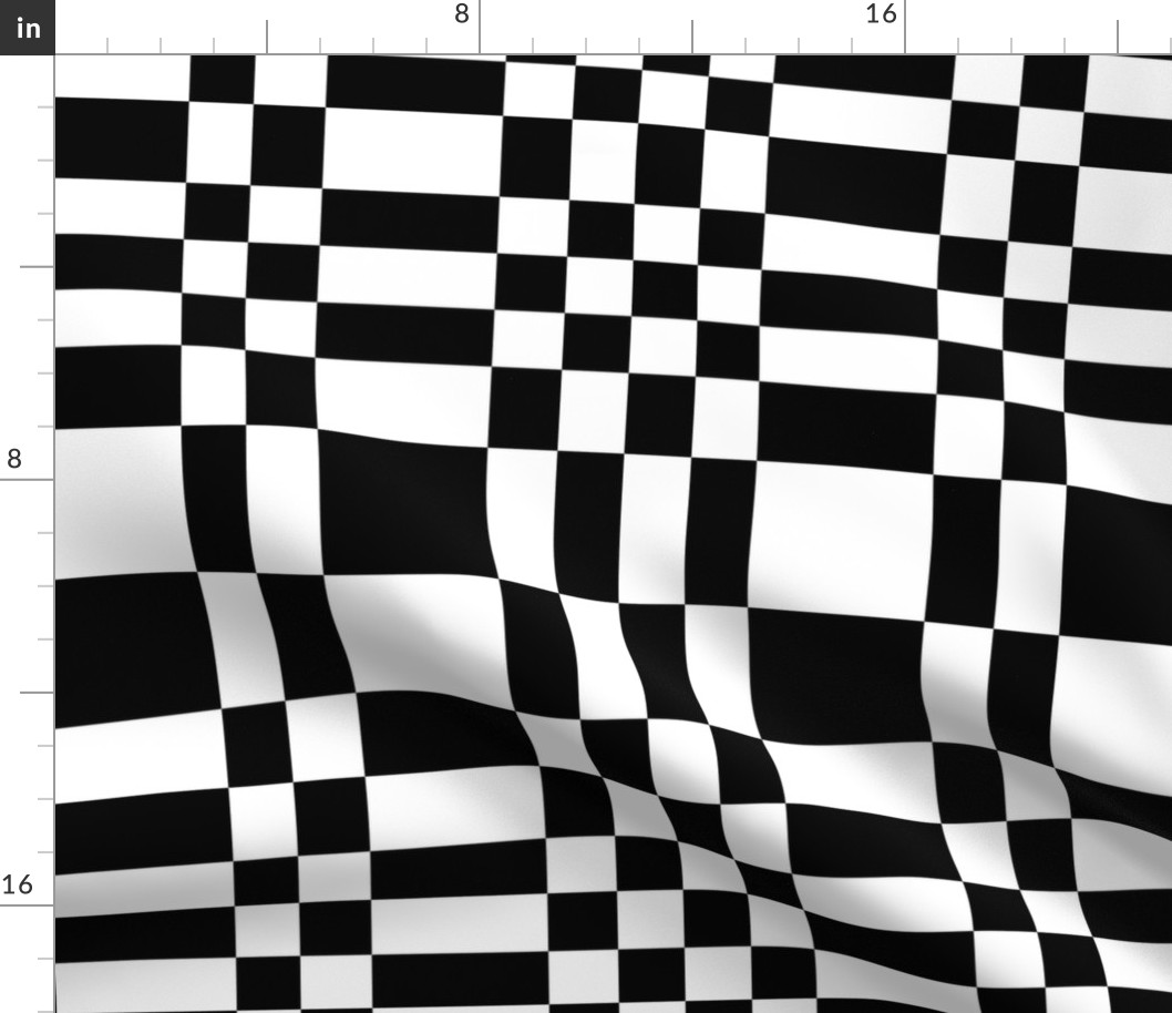 Asymmetric Checks_Black and White