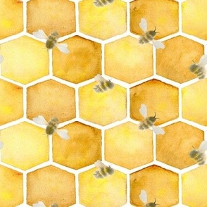 Watercolor Beehive - Angelina Maria Designs