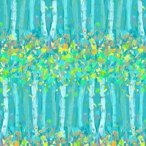 Trees in Teal