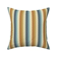 Twisted Op Art Vertical Stripe in Blue and Gold