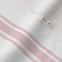 Cotton Candy Ticking Stripe on White