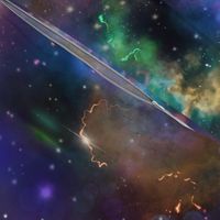 Surreal Space Nebula and Comet