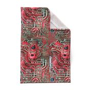 17 biomechanical circuit board blood flesh eyes eyeballs red demons aliens monsters body horror sci-fi science fiction futuristic cybernetics machines Halloween scary horrifying morbid macabre spooky eerie frightening disgusting grotesque heavy metal deat