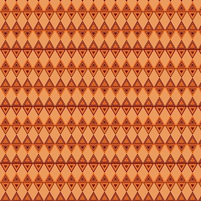 Orange and brown triangles - Medium scale