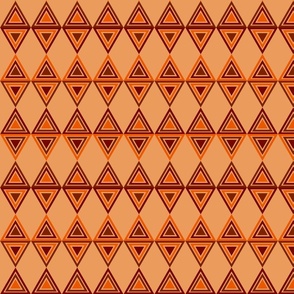 Orange and brown triangles - Large scale