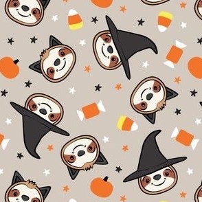 Halloween Sloths - Witch and Cat Sloths - OG - LAD22