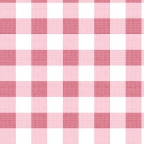 Small scale // Gingham check coordinate // white blush and pastel pink