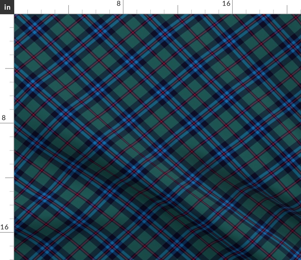 Culloden jacket tartan  #1 from painting, larger black lines, 3" diagonal