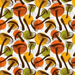 70's Mushrooms & Polka Dots