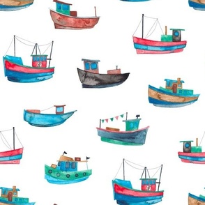 Nautical fishing boats