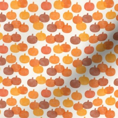 (small scale) pumpkin patch - fall pumpkins - orange/cream - fall themed - LAD22