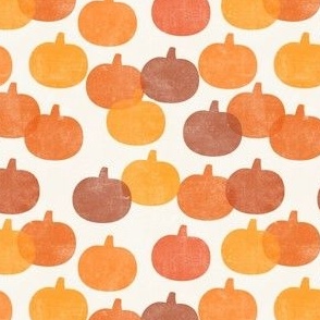 pumpkin patch - fall pumpkins - orange/cream - fall themed - LAD22