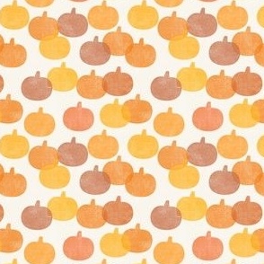 (small scale) pumpkin patch - fall pumpkins - multi orange - fall themed - LAD22