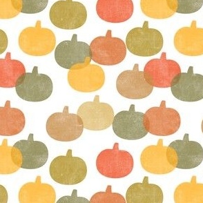 pumpkin patch - fall pumpkins - multi sage/orange - fall themed - LAD22
