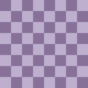 Plum Checks - medium scale