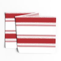 French Ticking in rouge