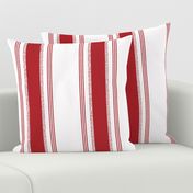 French Ticking in rouge