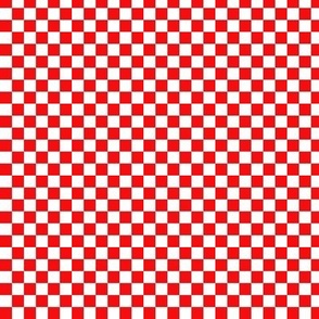 red and white checks 