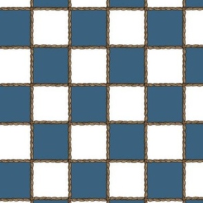 Roped Checkerboard Squares